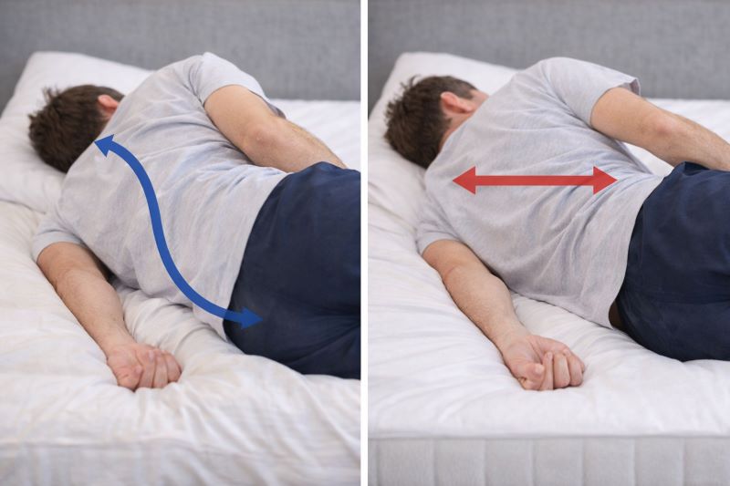 寝返りのしやすさはマットレスで変わる|沈み込みと反発力の違いを比較